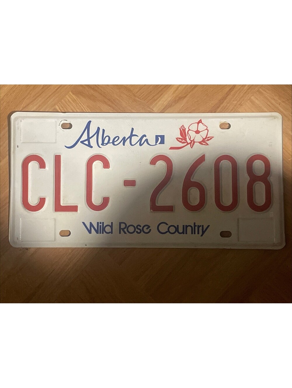Alberta AB Canada CLC 2608 License Plate Expired Canadian
